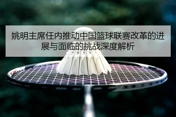 姚明主席任内推动中国篮球联赛改革的进展与面临的挑战深度解析